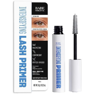 Babe Original Intensifying Lash & Mascara Primer and Lash Mask with Peptides, Shea Butter and Castor Seed Oil (0.21 oz) | Target