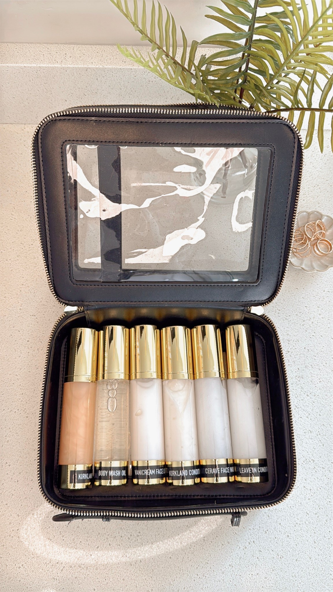 One of my biggest travel hacks is taking a little extra time to pack my toiletry bag intentionally. It makes being away from home so much more comfortable when I have my favorite beauty and hairive products with me.

I use travel-size vacuum pumps for skincare and hair products, plus compressed face towels for quick, clean refreshes on the go. No leaks, no bulky bottles, and no settling for hotel products that never work quite the same.

Why it matters:
– You stick to your routine
– Skin and hair stay happy
– Everything stays organized
– Packing is lighter and more efficient
– You feel more put together while traveling

A little prep goes a long way—because travel is always better when you don’t have to compromise on the things you love.

#LTKTravel #LTKmomlife #LTKSeasonal