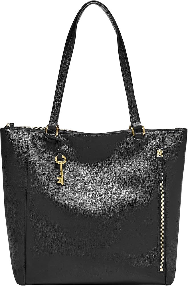 Fossil Women's Tara Leather Shopper Tote Purse Handbag for Women | Amazon (US)
