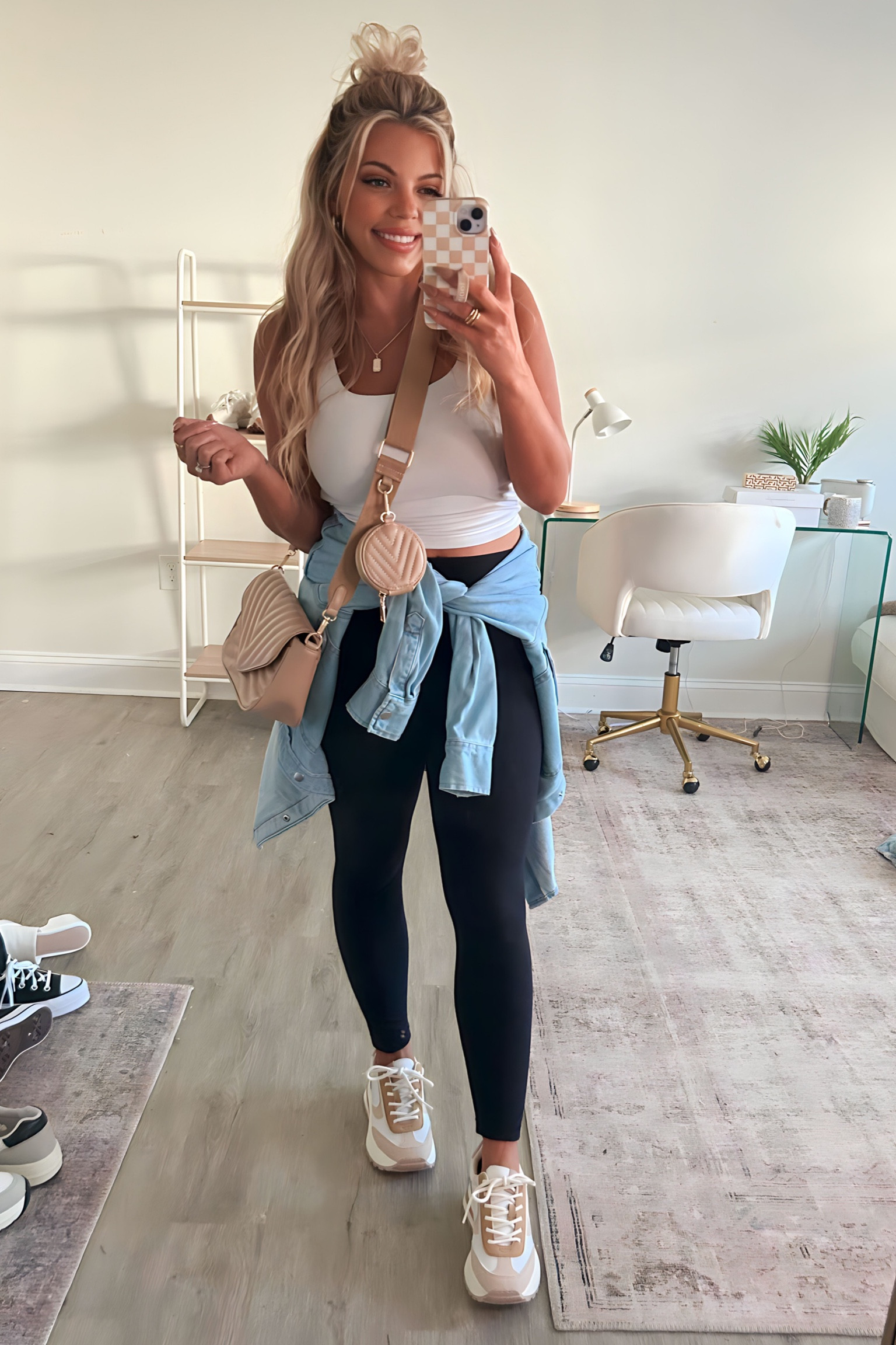 Loving this denim shacket and sneakers from target! I got an xs in shacket 🖤 #targetfinds 

#LTKstyletip #LTKfindsunder50