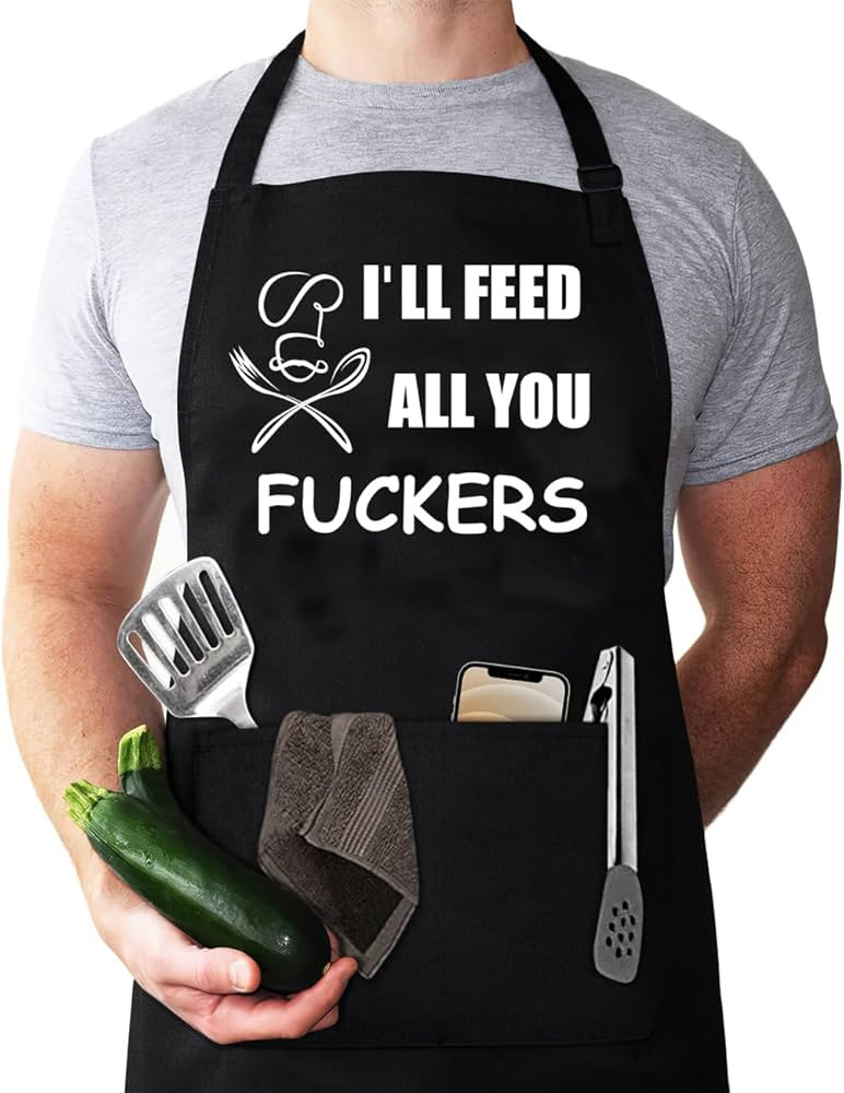 Aprons for Men, Mens Apron, Funny Aprons for Men, Husband Birthday Gift, Gifts for Husband, Fathe... | Amazon (US)