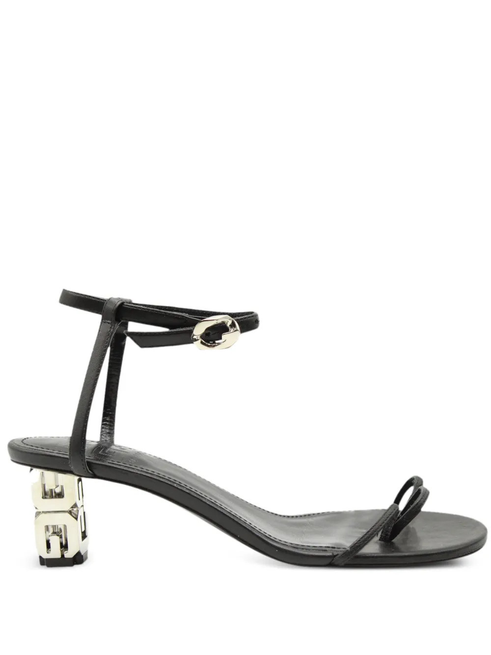 Givenchy Pre-Owned G Cube block-heel ankle-strap sandals - Black | Farfetch Global