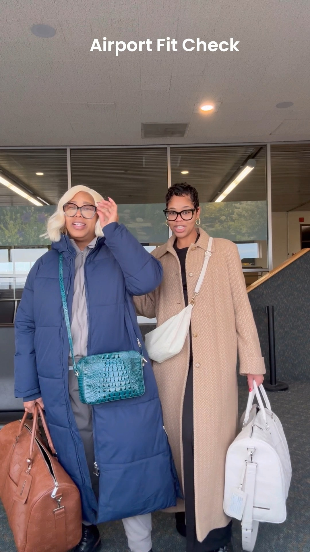 Airport fit check with mom! This is such a chic look for the holiday!! Mom’s jacket (size 2XL), mom’s set (Sam’s Club, size XXL),l — size ref 5’7, size XL. 

My set (Walmart, size M) — size ref. 5’9, Size 10/12. 


#LTKTravel #LTKootd #LTKHoliday