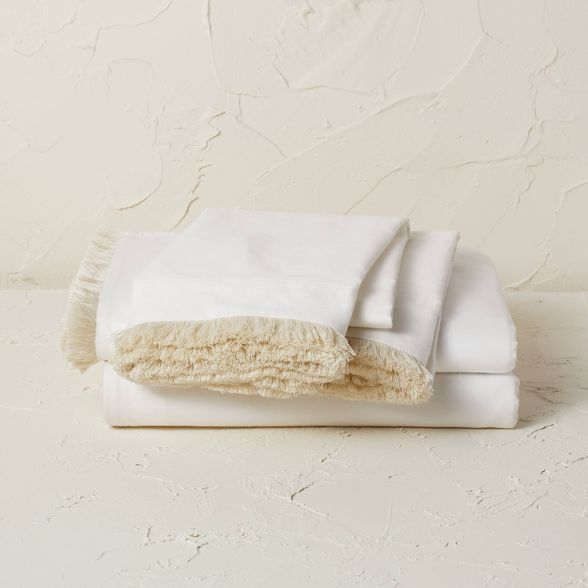 Fringe Cotton Percale Sheet Set - Opalhouse™ designed with Jungalow™ | Target