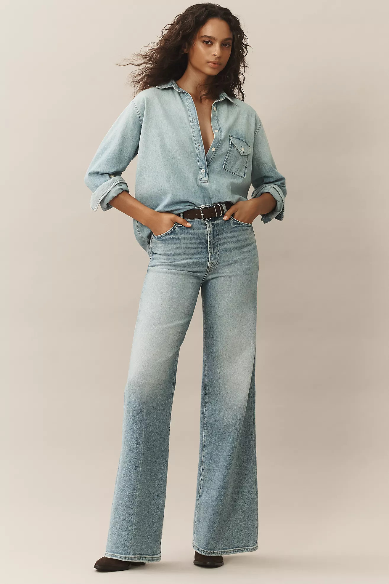 7 For All Mankind Jo Ultra High-Rise Wide-Leg Jeans | Anthropologie (US)