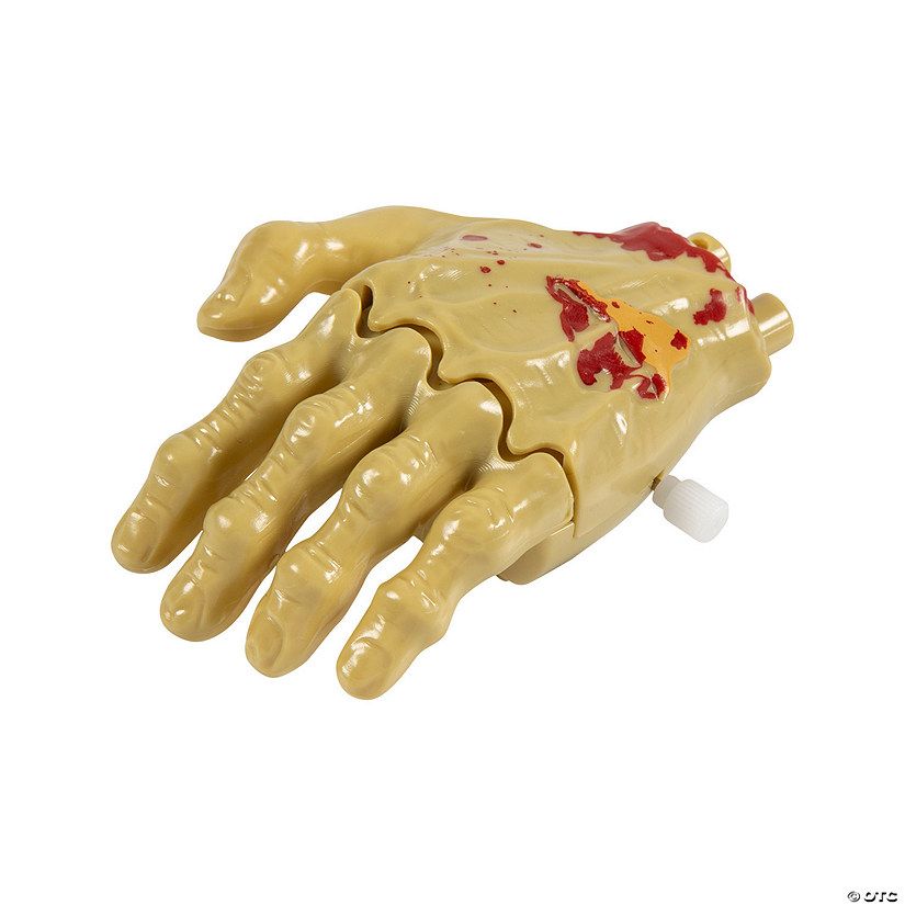 3 1/2" x 2 3/4" Wind-Up Moving Plastic Zombie Hands - 12 Pc. | Oriental Trading Company