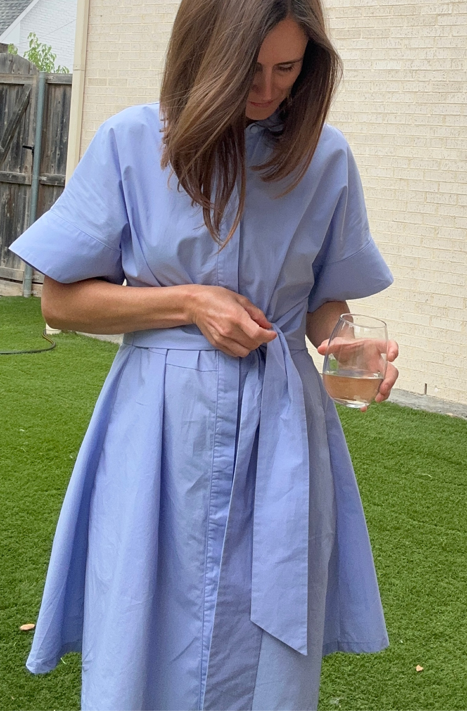 One of my favorite work dresses. Its a crisp take on a classic button down. Both colors on sale!

#LTKworkwear