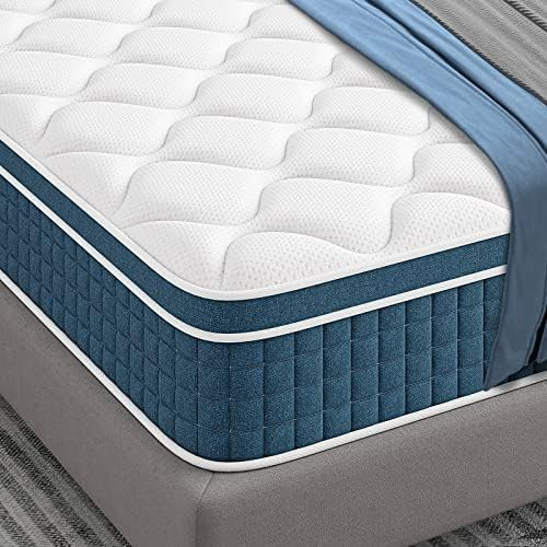 Queen Mattress -10 Inch Hybrid Innerspring Mattress in a Box,Koorlian Cool Comfort Mattress with Bre | Amazon (US)