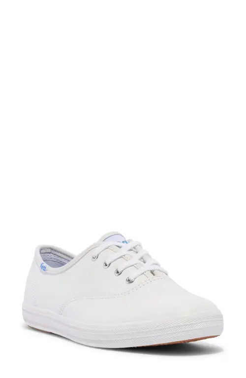 Keds® Champion Sneaker in White Leather at Nordstrom, Size 12 | Nordstrom