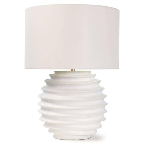 Regina Andrew Nabu Modern Classic White Aluminum Bedside Table Lamp | Kathy Kuo Home