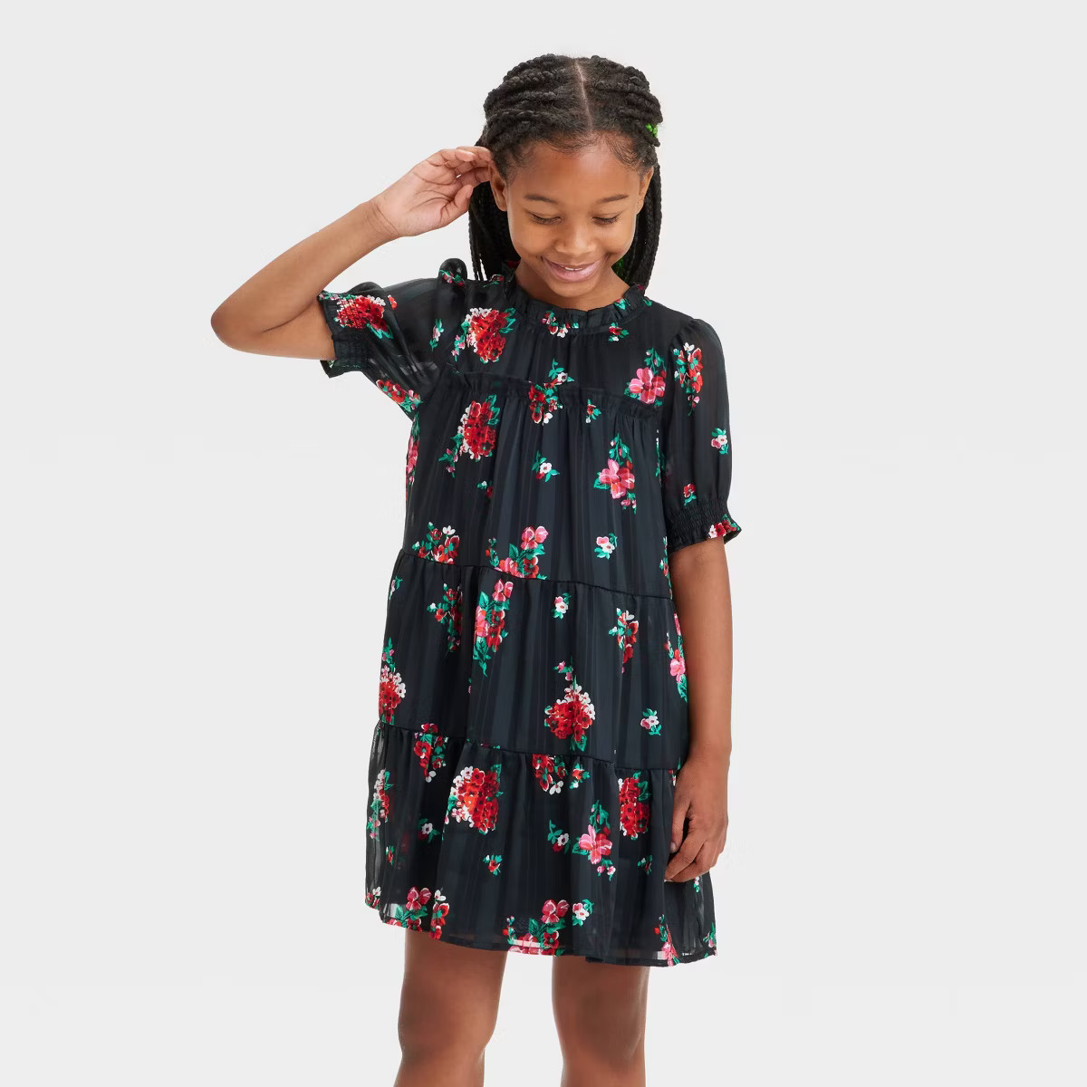 Girls' Short Sleeve Woven Dress - Cat & Jack™ | Target