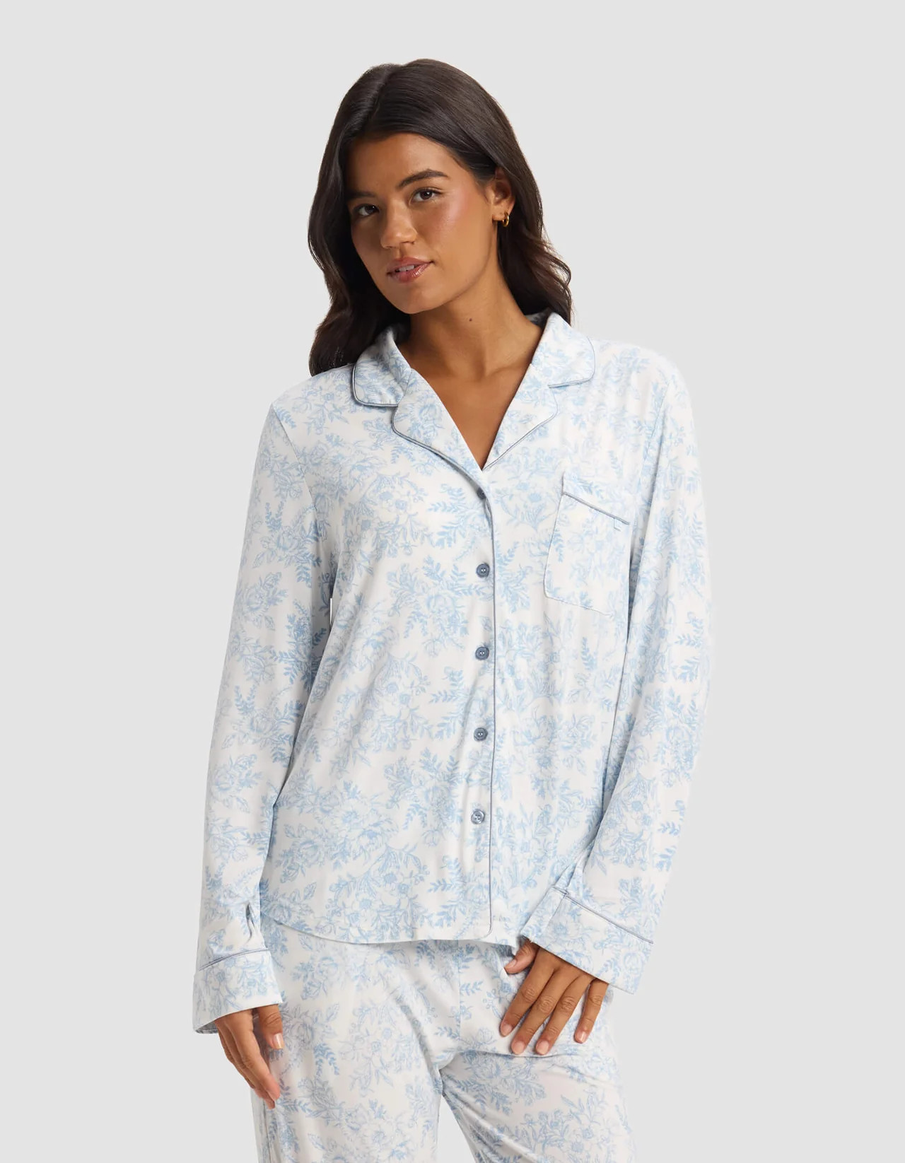 Women's Bamboo Stretch-Knit Long Sleeve Pajama Set | Cozy Earth