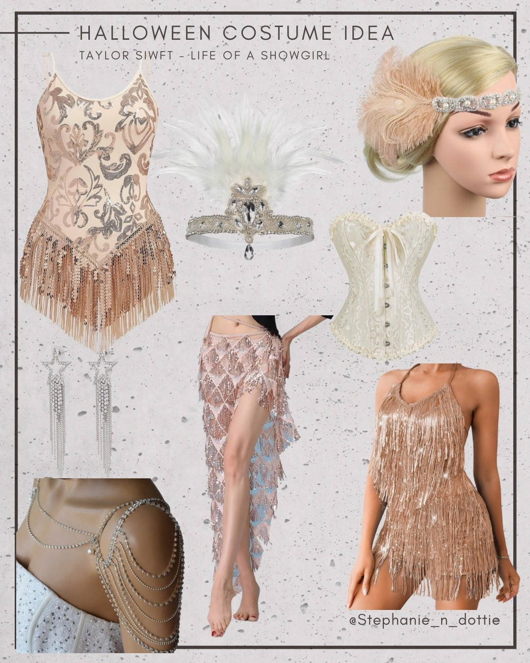 Halloween Costume Idea | Girls Costume Idea | costume idea | Halloween | Taylor Swift Costume | Taylor Swift | Life of a Showgirl | Taylor costume | Showgirl Costume | sequin dress | sequin skirt | corset | bridal | bachelorette outfit 

#LTKHalloween #LTKSeasonal #LTKStyleTip