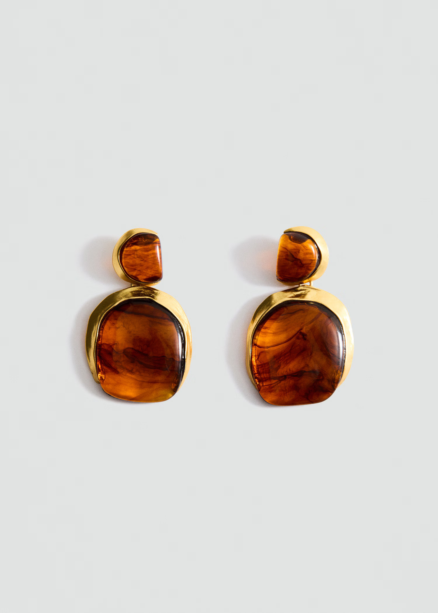 Resin pendant earrings | MANGO (UK)