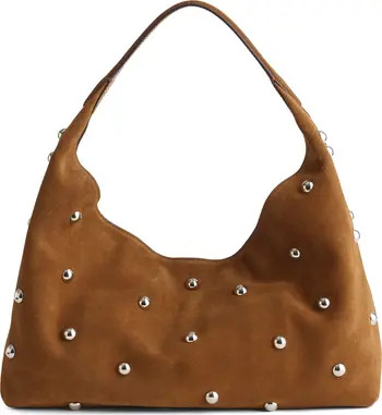 The Mylie Studded Suede Shoulder Bag | Nordstrom