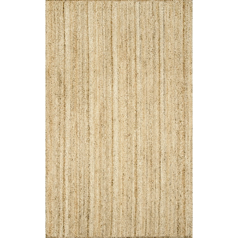 nuLOOM Rigo Hand Woven Farmhouse Jute Area Rug, 8' x 10', Natural | Walmart (US)
