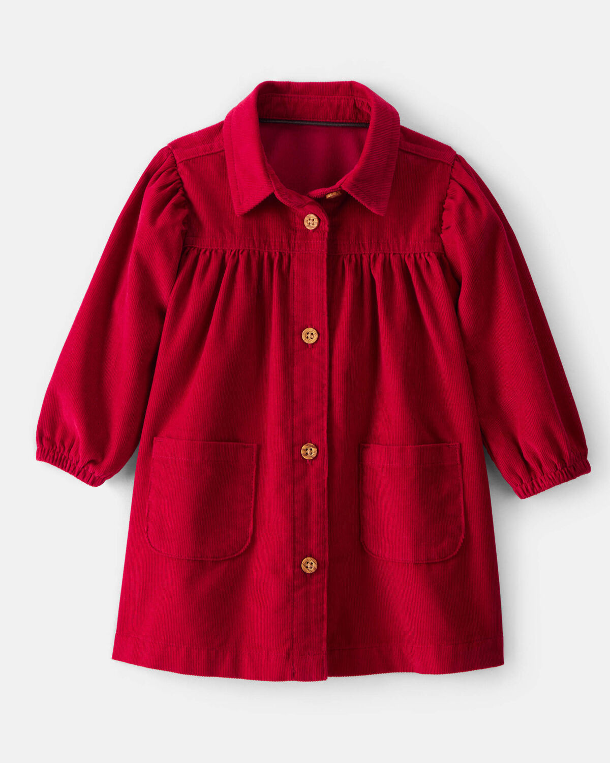 Baby Girl Corduroy Long-Sleeve Dress - Red | Carter's Inc