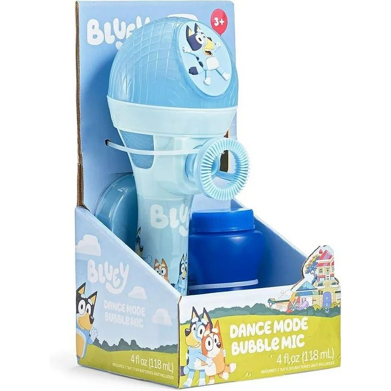 BLUEY Dance Mode Bubble Machine and Toy Microphone | Bluey Toy for Baby, Toddlers and Kids | Incl... | Walmart (US)