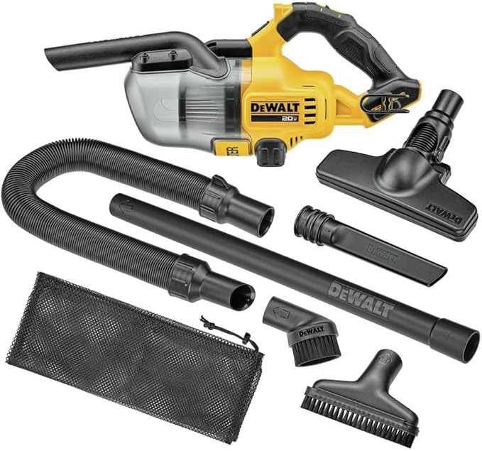 DEWALT 20V Handheld Vacuum Cordless, Car Vacuum with HEPA Filter, 6 Attachments and LED Light, Hi... | Amazon (US)