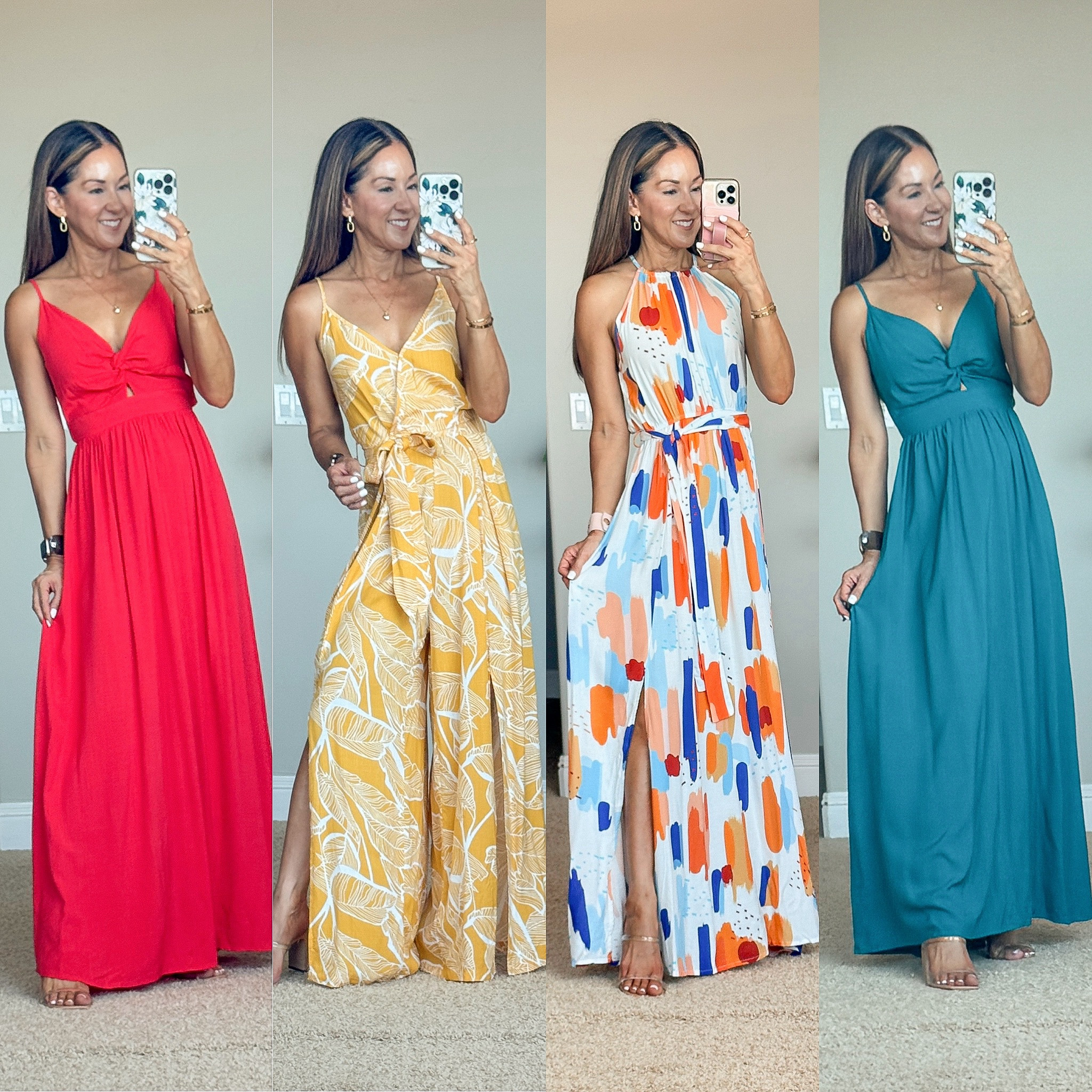 Resort wear styles 

Use code HOLLYS15 for 15% off orders $65+ or HOLLYS20 for 20% off orders $109+

I am wearing size XS in solid color maxi’s- yellow jumpsuit small , multi color maxi dress small. This one is definitely long on me. I recommend this one for height of 5’3” tall and up. Even at 5’3” tall you will need heels. 

Resort wear  Resort style  Vacation  Vacation outfits  Swim  Cover up  Dress  Maxi dress  Strapless dress  Jumpsuit  Romper  #LTKswim #LTKstyletip


#LTKFindsUnder50 #LTKSeasonal #LTKStyleTip