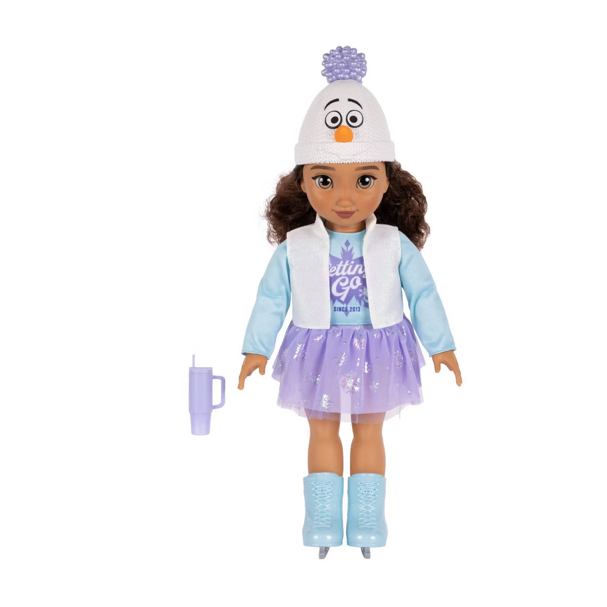 Disney ILY 4ever 18" Latina Brunette Ice Skater Outfit Elsa Inspired Doll | Target