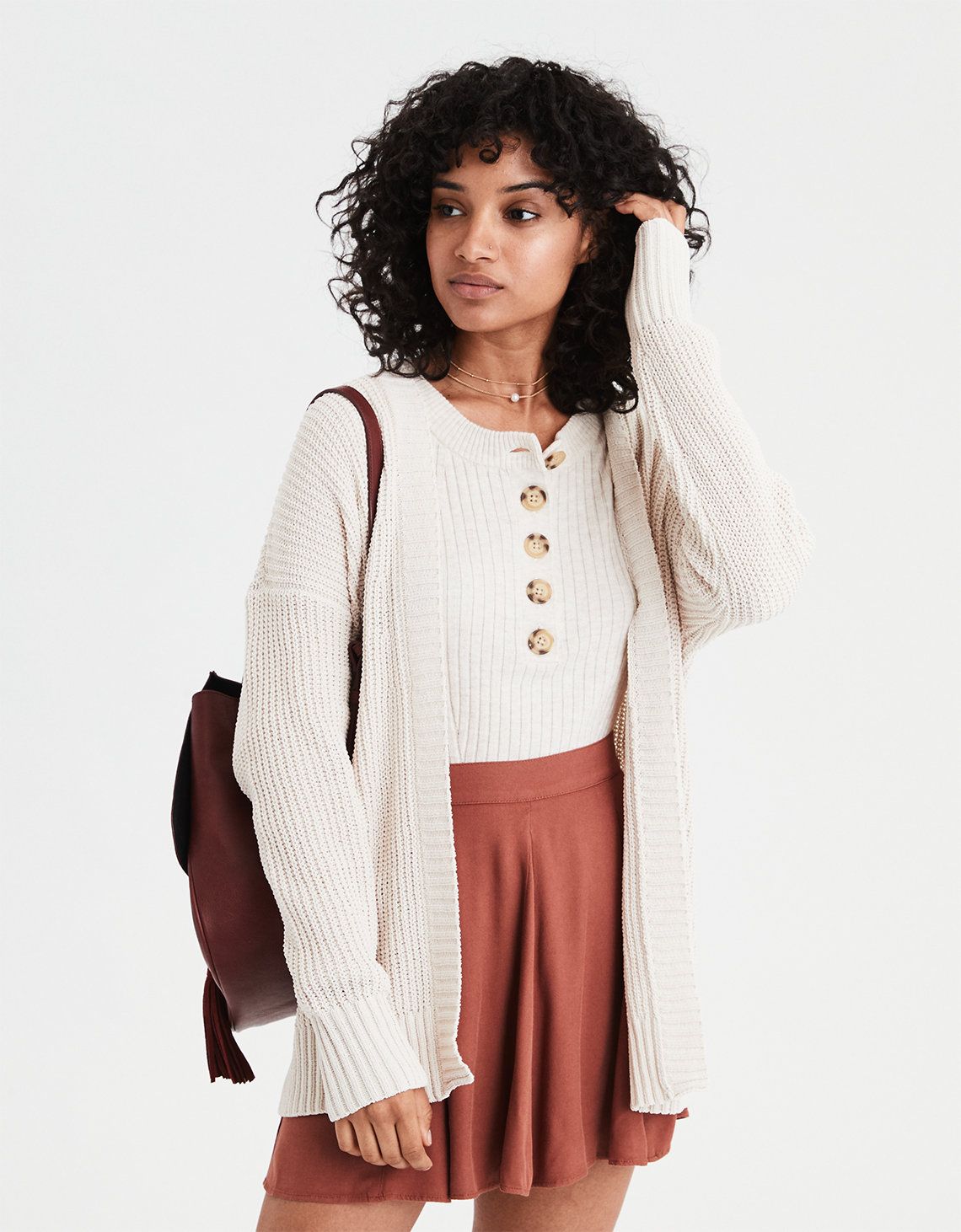 AE Super Soft Ribbed Cardigan | American Eagle Outfitters (US & CA)