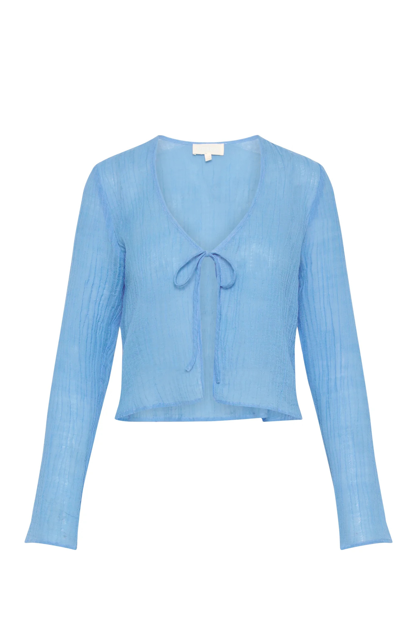 Santa Monica Top - Dream Blue Crinkle | Monday Swimwear