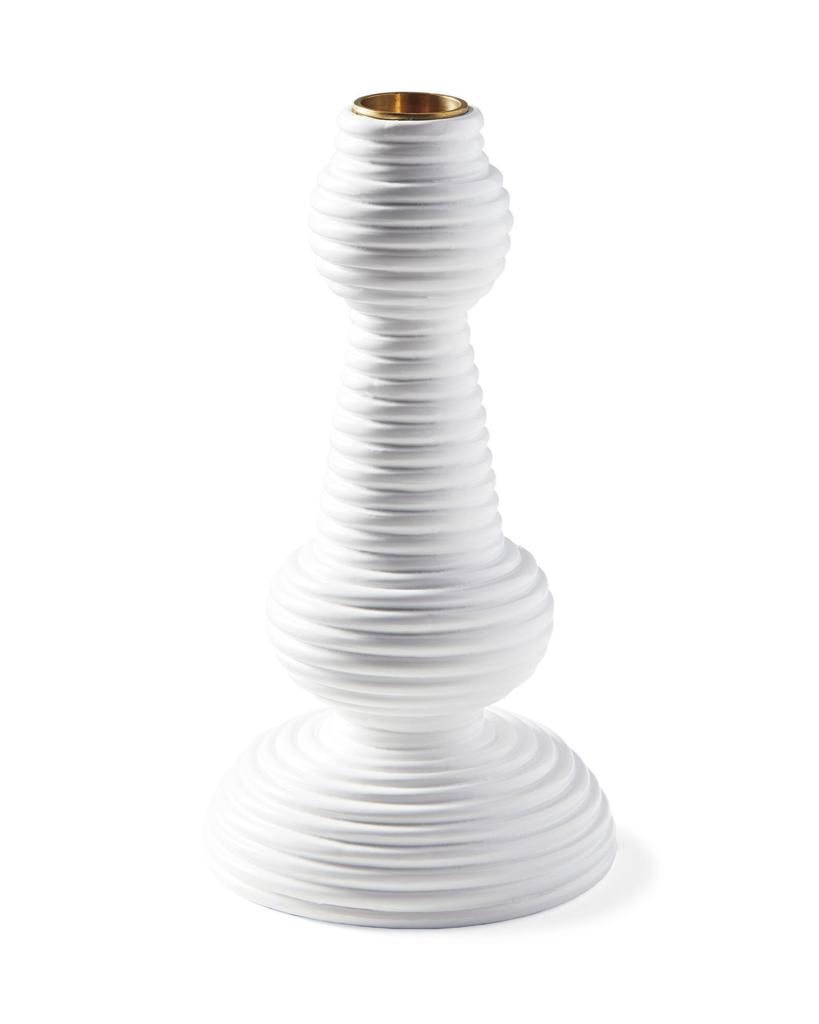 Carmel Rattan Taper Holder | Serena and Lily