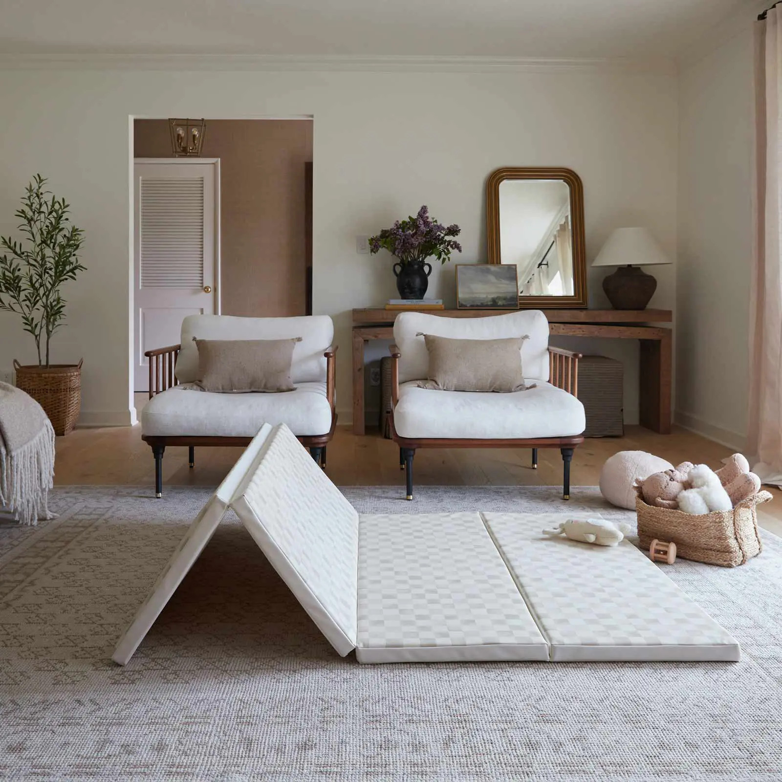 Foldable Foam Tumbling Mats for Kids in Checker | House of Noa | House of Noa