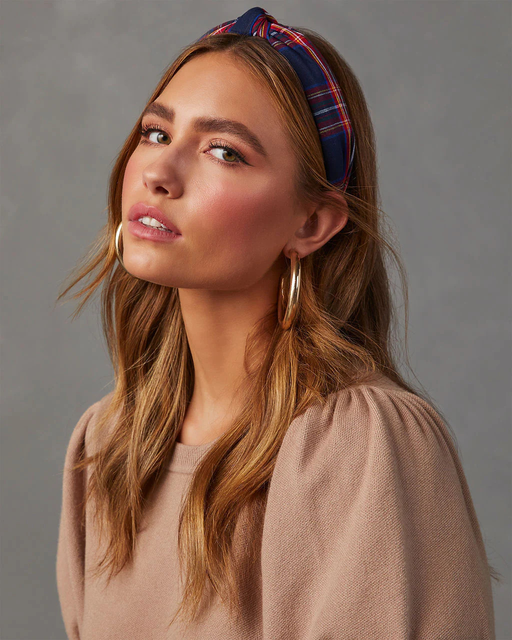 Traditions Plaid Twist Headband | VICI