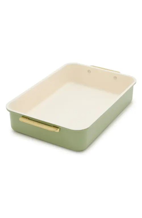 GreenPan Reserve Rectangular Bakeware Pan in Sage at Nordstrom | Nordstrom