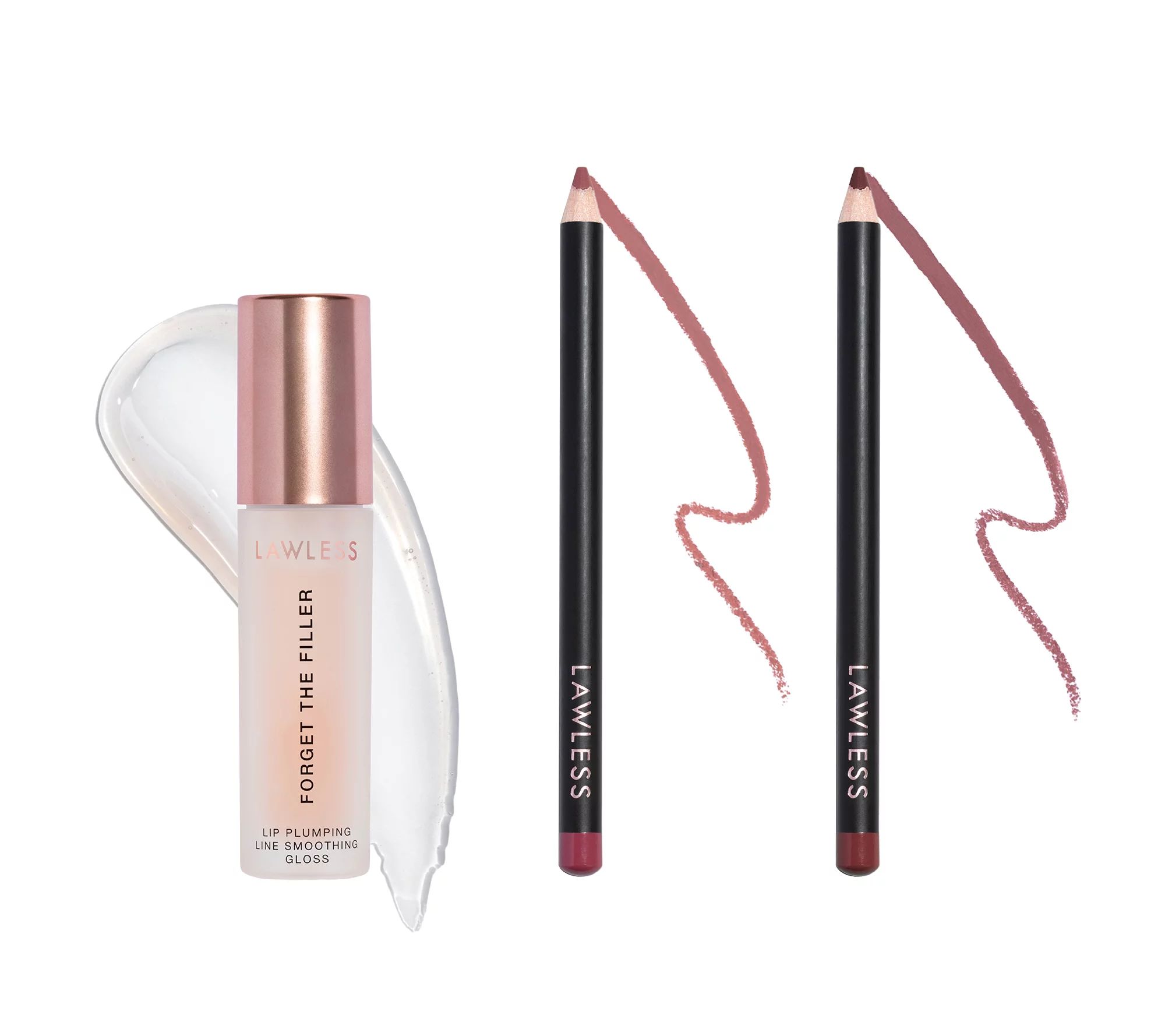 Lawless Beauty Forget the Filler Lip Plumping 3pc Kit | QVC