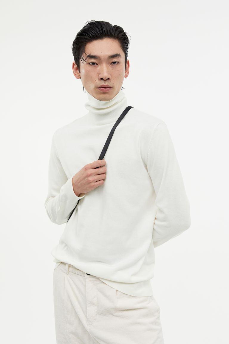 Slim Fit Fine-knit Turtleneck Sweater | H&M (US + CA)