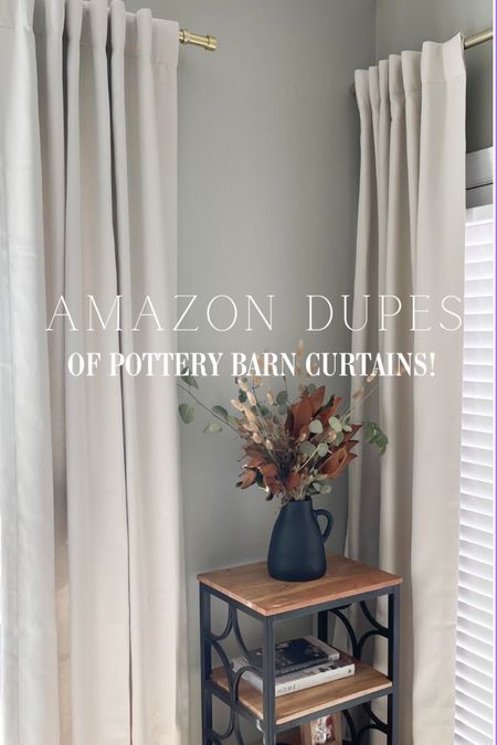 Amazon dupes of Pottery Barn curtain drapes! I’ve linked my favorite hand steamer too as you will need to get crisp look 🤩. 

They come in 50 and 100 Widtg and several lengths up to 120! I’ve linked both widths for you!

#LTKhome #LTKCyberweek #LTKsalealert