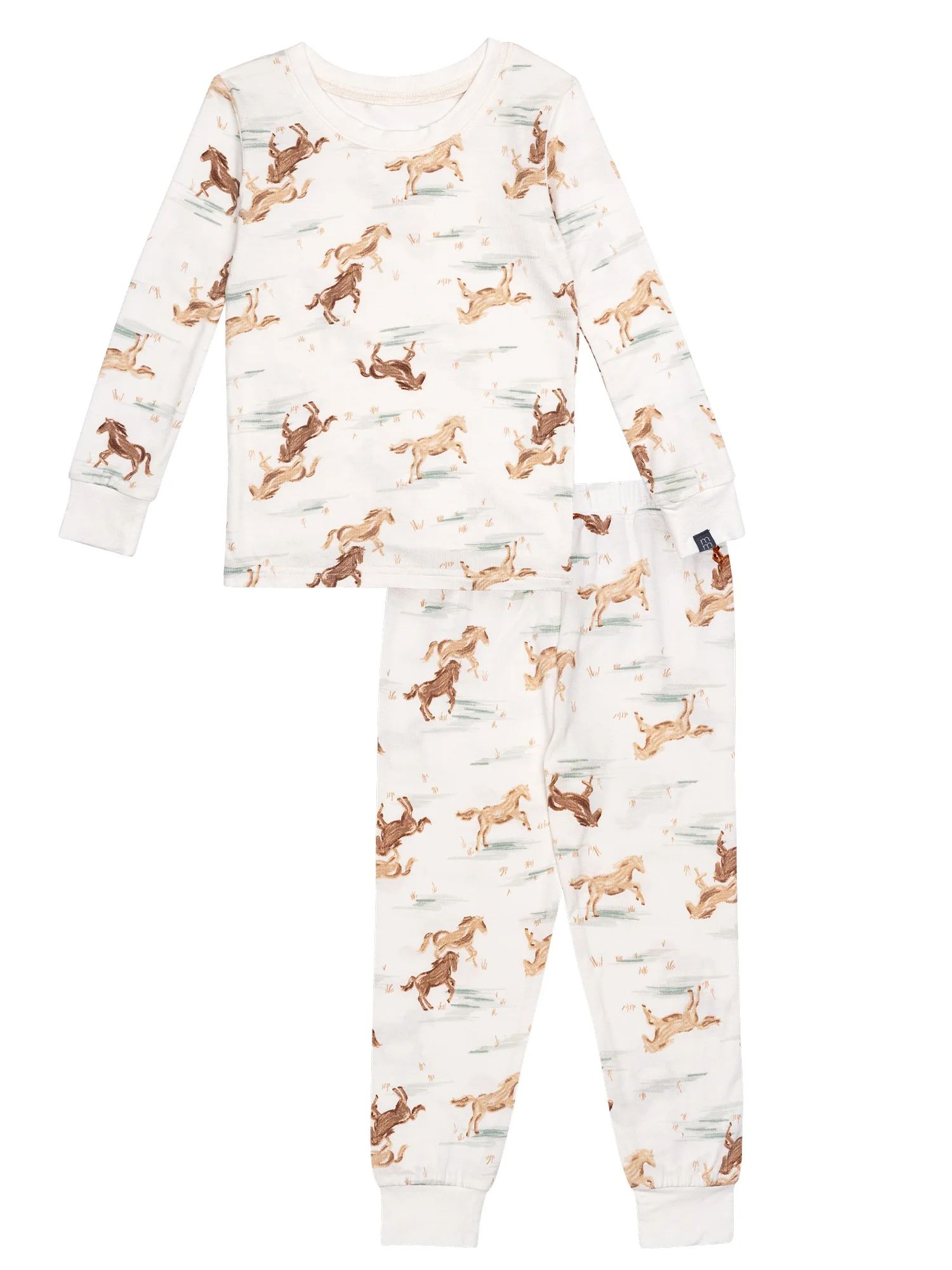 Modern Moments by Gerber Toddler Neutral Super Soft Tight Fitting Pajama Set, 2-Piece, Sizes 12M-... | Walmart (US)