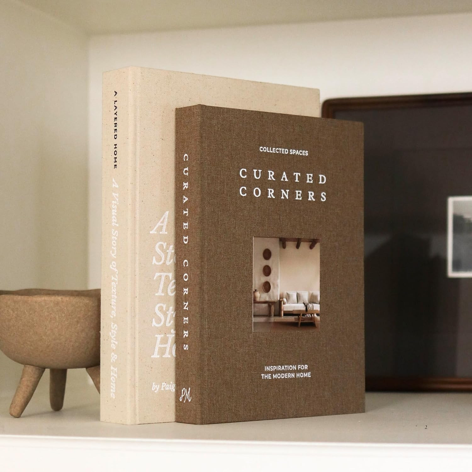 Decorative Books for Home Decor - 2 Linen Fake Books for Decorating Shelf | Faux Book Box Set for Hidden Storage and Decoration - Neutral Coffee Table Book for Any Home Aesthetic, Bookshelf, Shelves | Amazon (US)