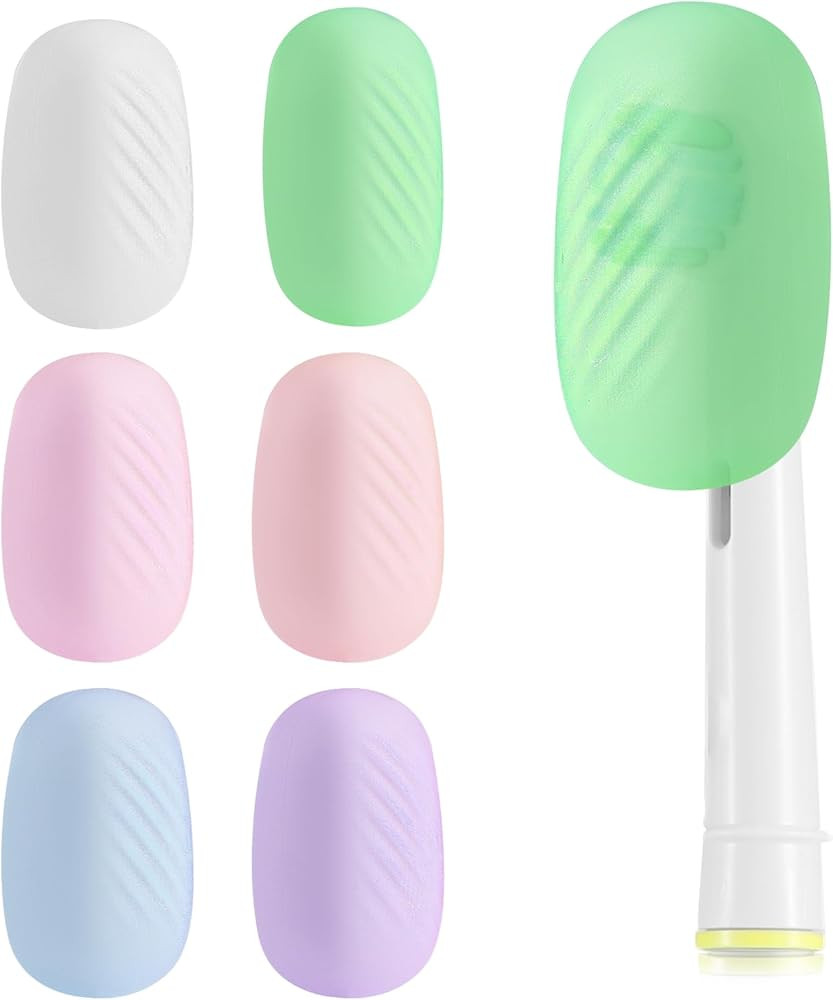 6 Pack Toothbrush Covers, Tooth Brush Cover Cap for Electric & Regular Toothbrush Head | Amazon (US)