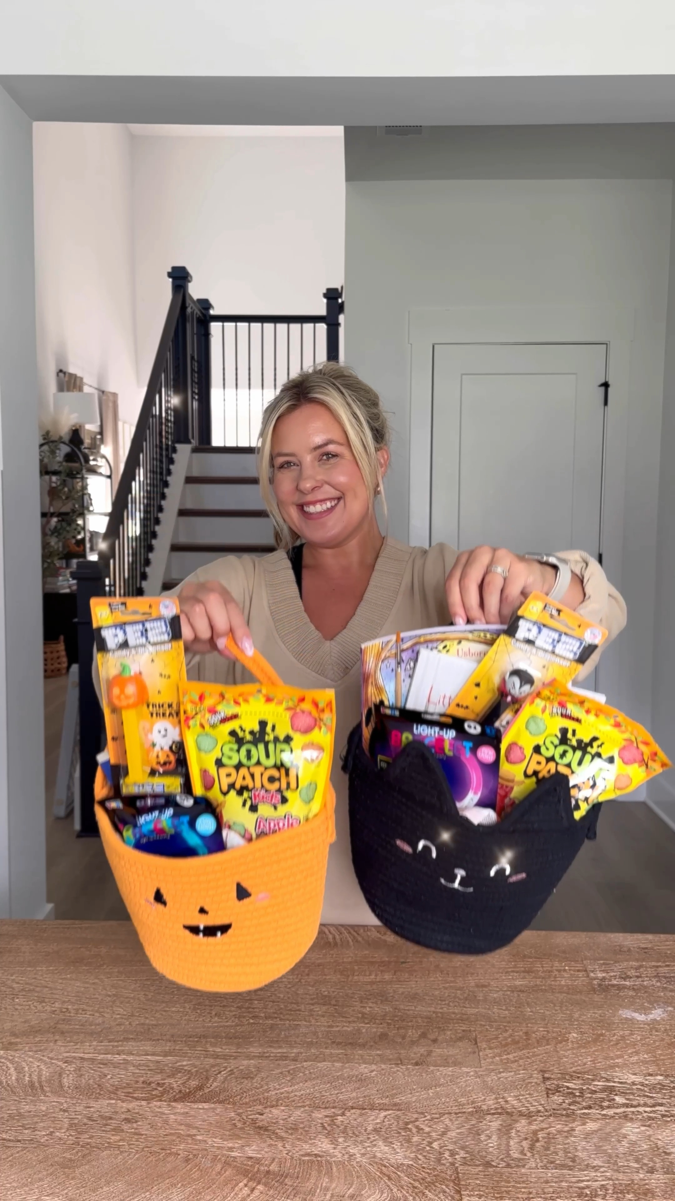 Boo baskets for Halloween 