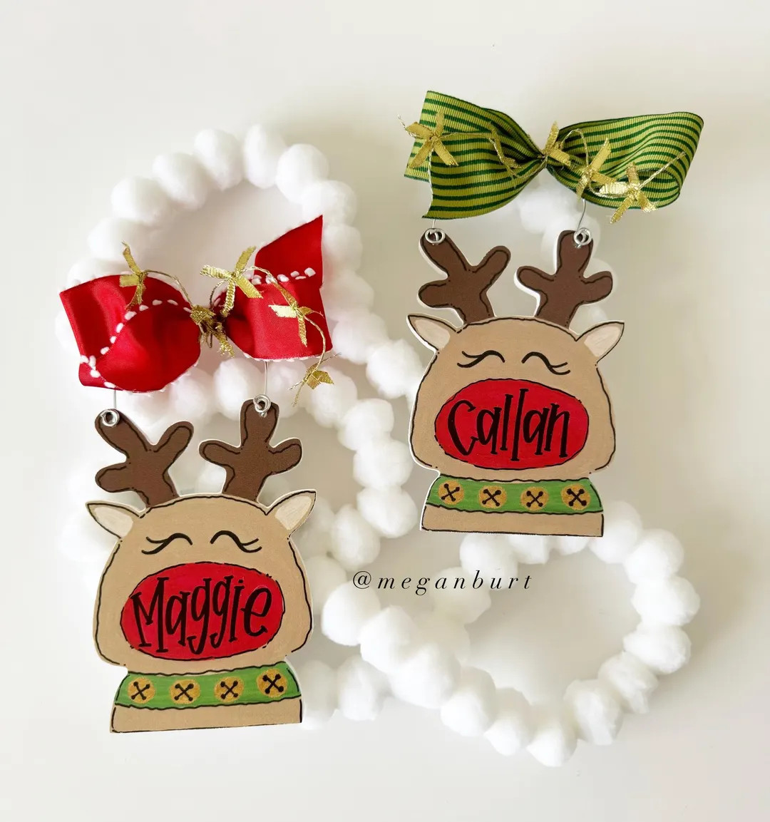 personalized reindeer ornament | Etsy (US)