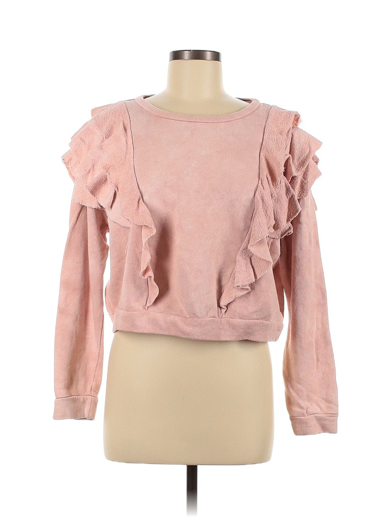 LoveShackFancy Sweatshirt: Pink Tops - Size Medium | ThredUp