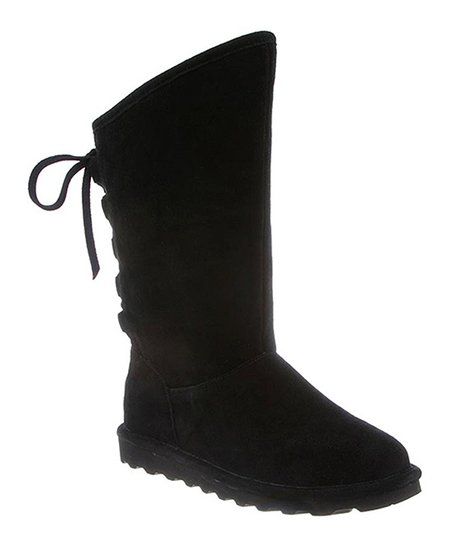 Black Phylly Suede Boot - Women | Zulily