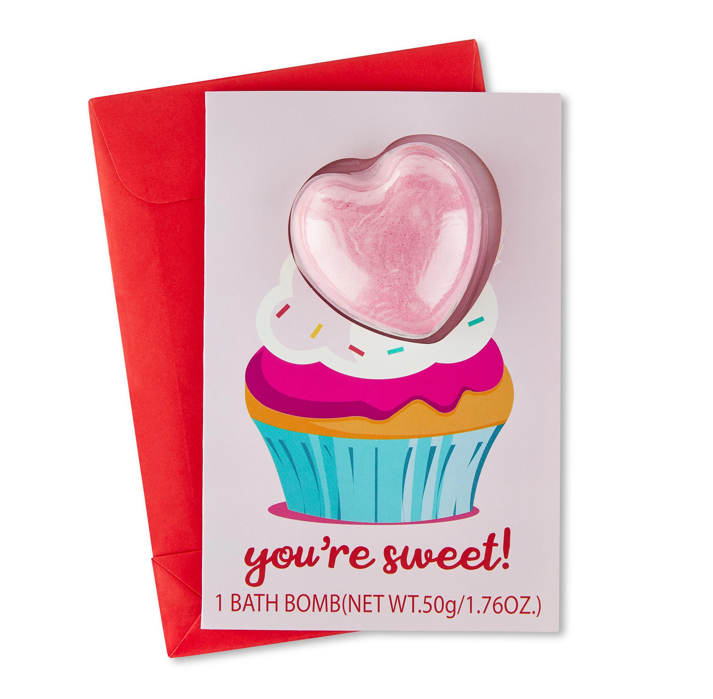Valentine's Day Scented Pink Cupcake Bath Bomb by Way To Celebrate | Walmart (US)