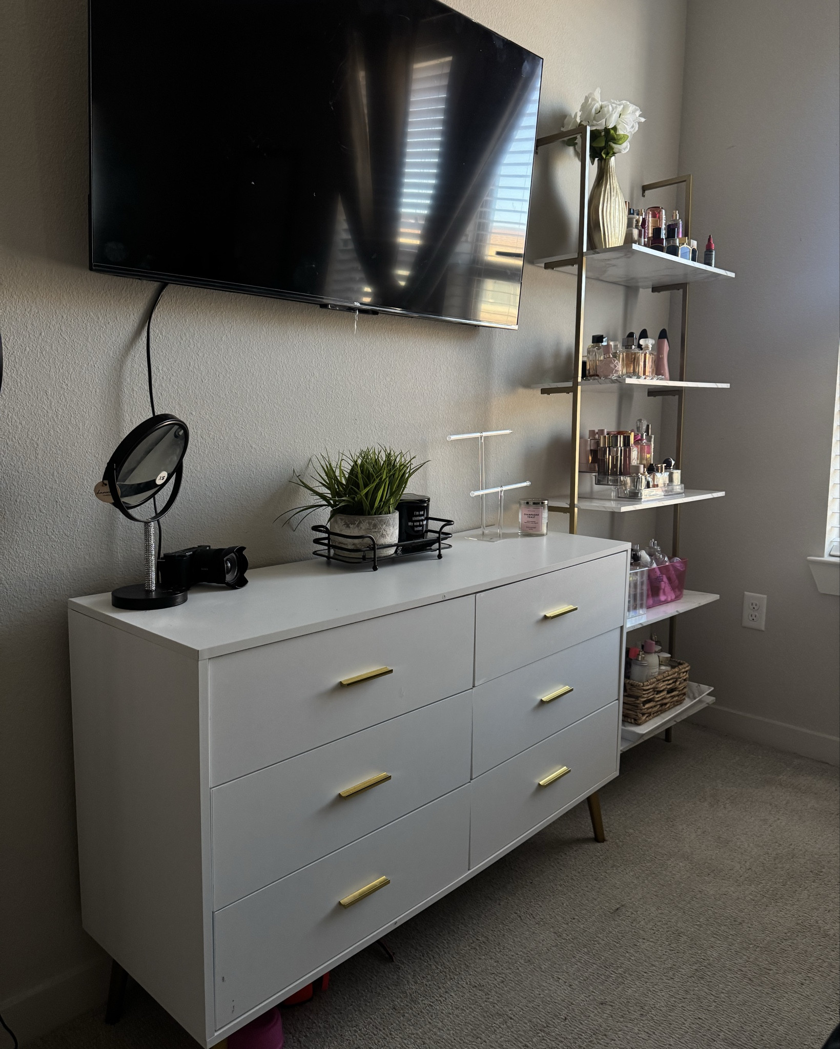 Amazon Dresser: Easy to put together , took about 2 hours. 
Fairly small but doable considering price. 