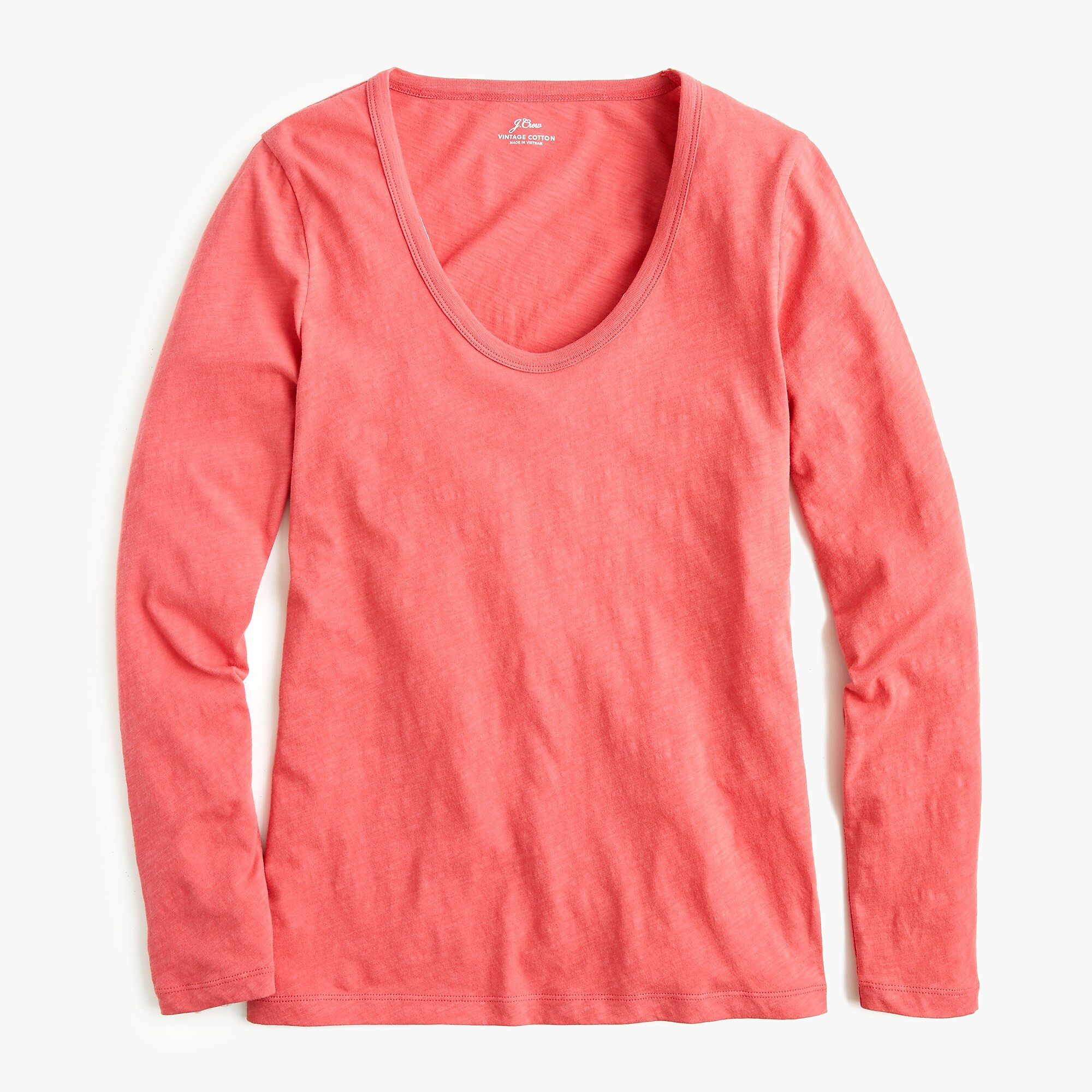Vintage cotton scoopneck long-sleeve T-shirt | J. Crew US
