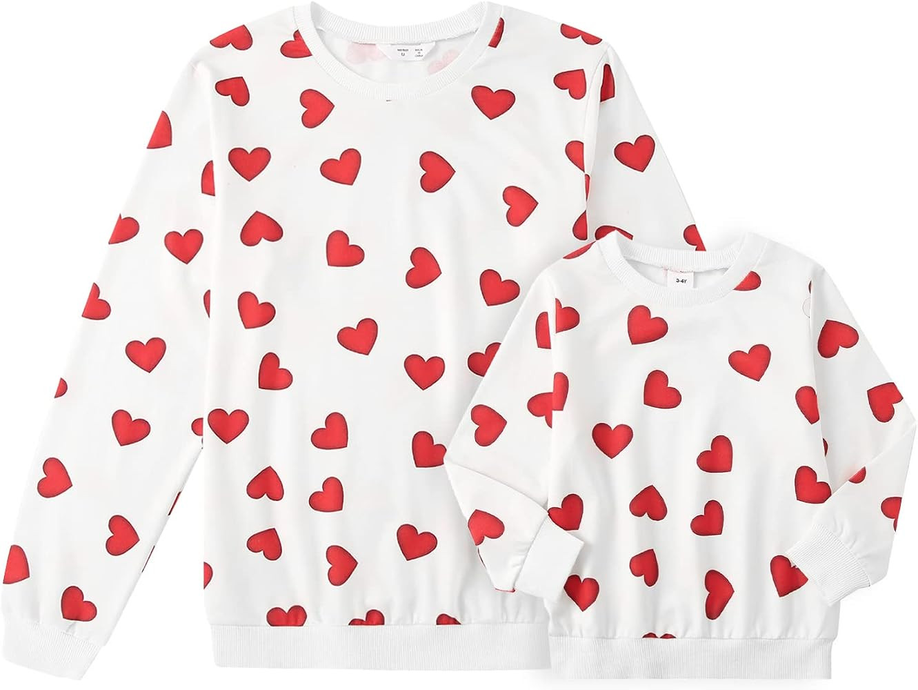 Multitrust Mommy and Me Matching Outfits Mama's Bestie Long Sleeve Sweatshirts Mama me Valentines... | Amazon (US)