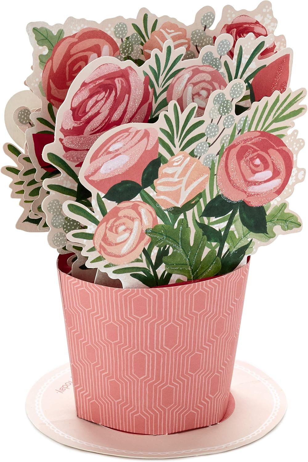 Hallmark Paper Wonder Pop Up Valentines Day Card, Displayable Bouquet (Happy Heart) | Amazon (US)
