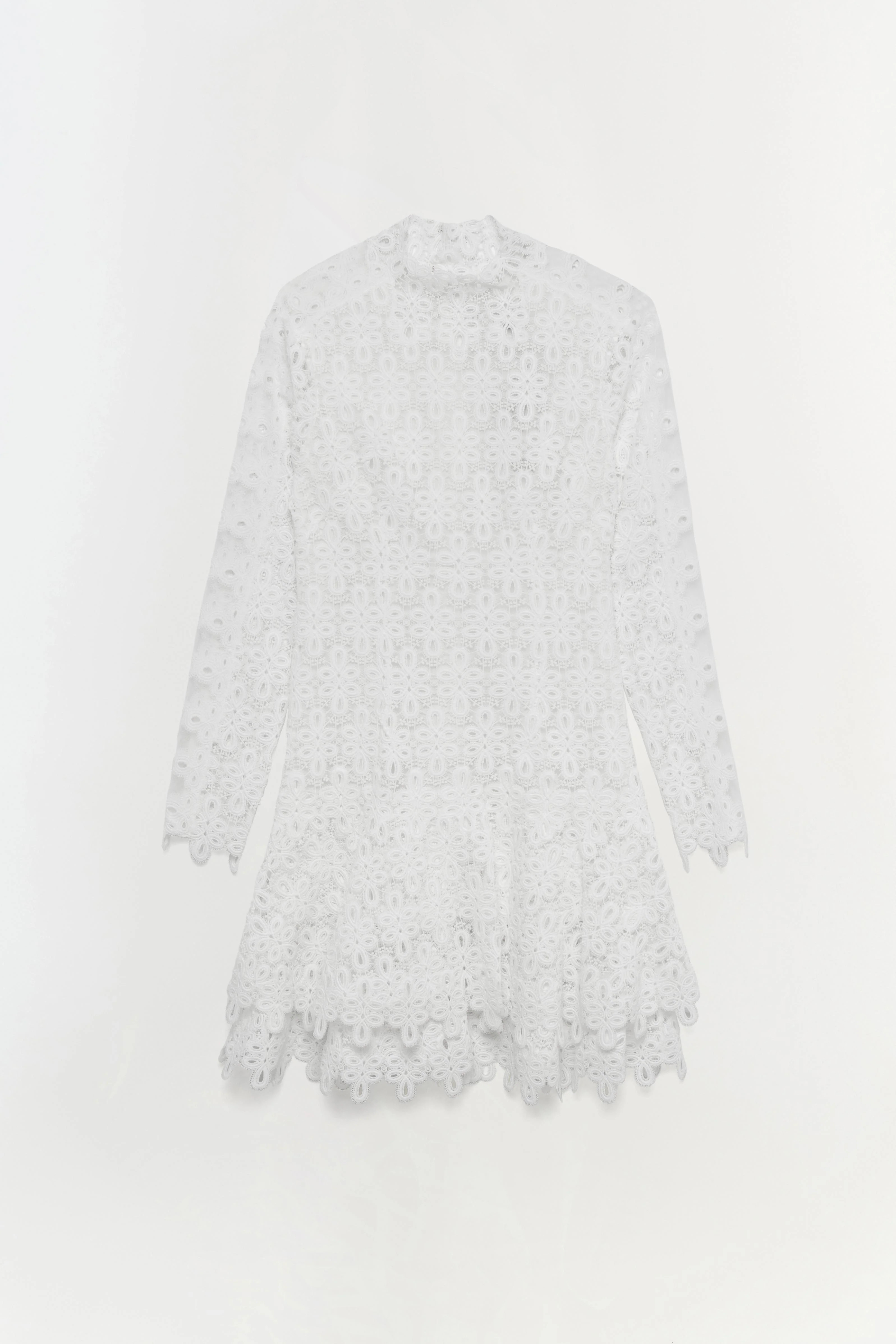 SIMKHAI Women's Signature Joy Dress in White, Lace, Size 6 | Simkhai