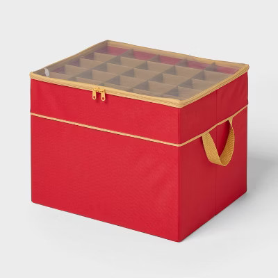 Soft Sided Christmas Ornament Storage Box - Brightroom™ | Target