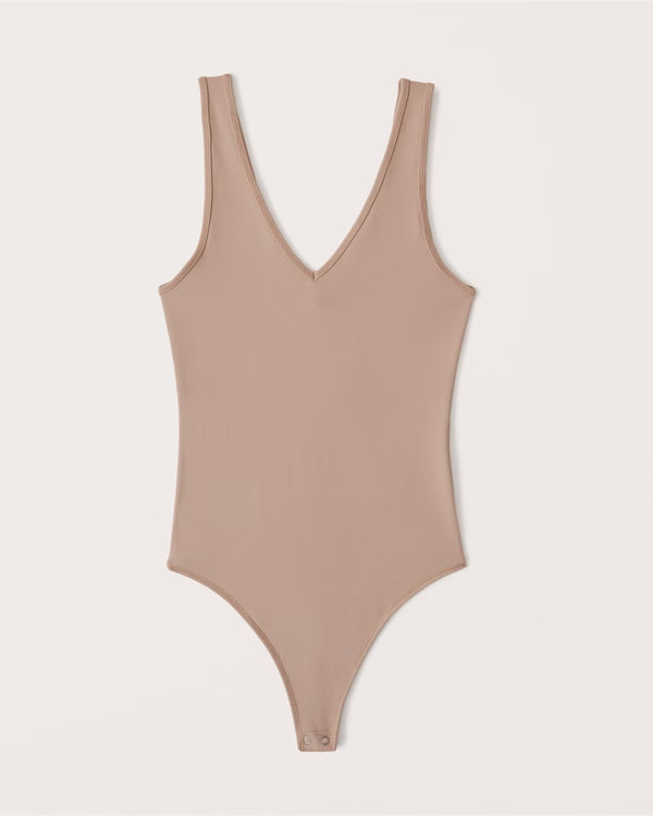 Seamless V-Neck Bodysuit | Abercrombie & Fitch (US)