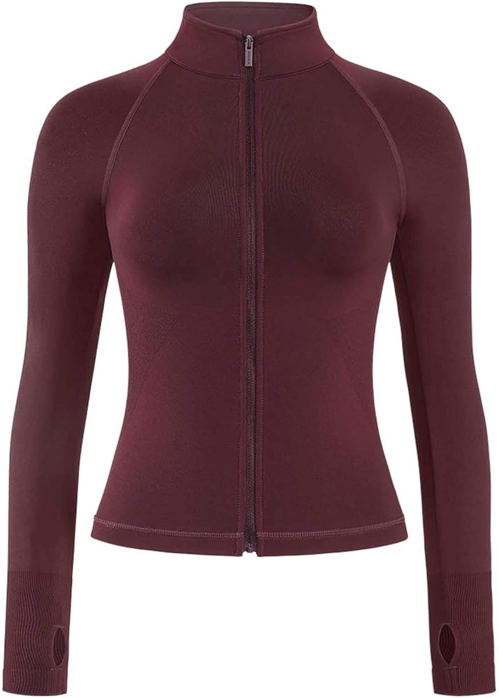 AUROLA Influence Athletic Workout Jacket for Women, Lightweight Slim Fit Full Zip Running Yoga Sp... | Amazon (US)